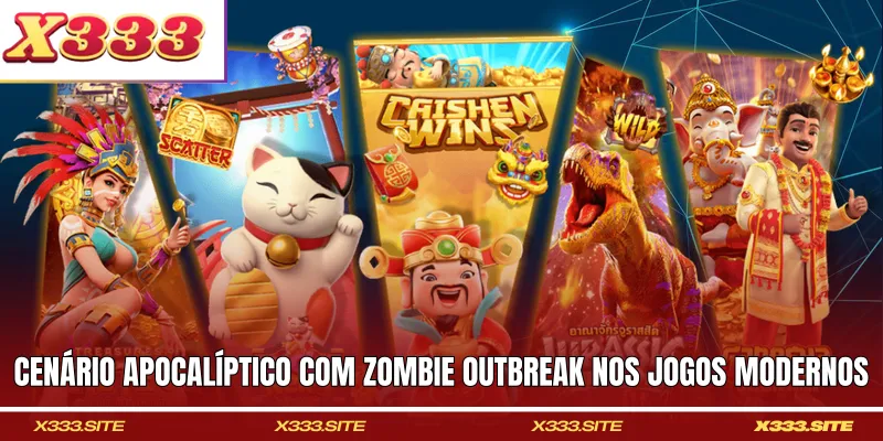 Cenário apocalíptico com zombie outbreak nos jogos modernos
