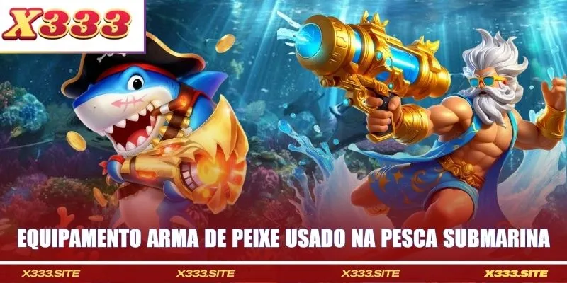 Equipamento arma de peixe usado na pesca submarina