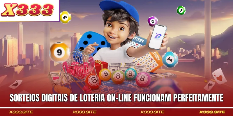 Sorteios digitais de loteria on-line funcionam perfeitamente